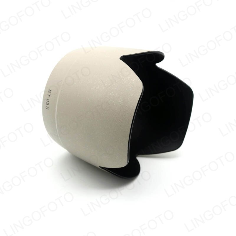 White Lens Hood Tulip Flower Shade for Canon 70-200mm USM Non-IS 77mm(ET-83II)