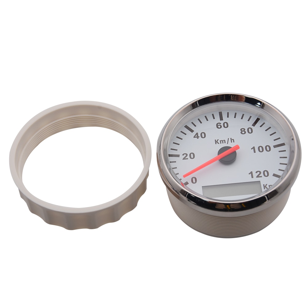 85mm Speedometer Universal Meter 120km/h 200Km/h Speed Odometer Gauge with Red Backlight For Auto Truck Boat 85MM Speed Gauge