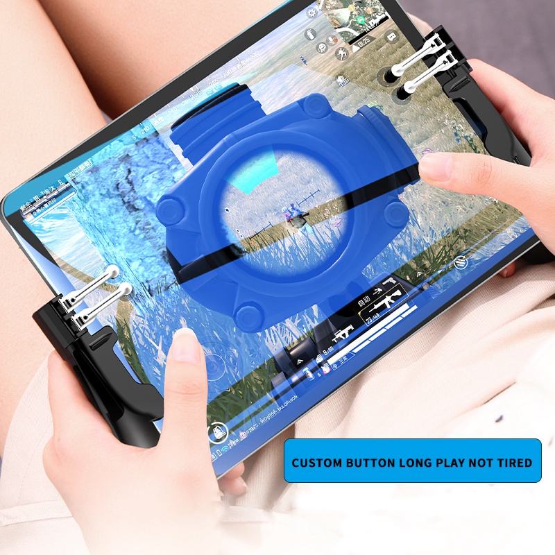 Til pubg-controller med seks fingre, pubg mobile-trigger, gamepad-greb, lr fire-sigteknap, joystick til ipad-tablet, fps-håndtag
