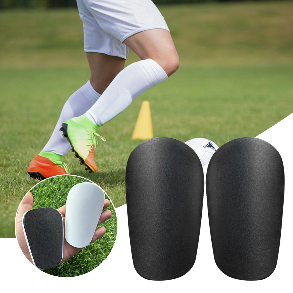 1 paio di mini parastinchi da calcio, resistenti tutto'usura, ammortizzanti, protezioni per le gambe, leggere e portatili, per allenamento di calcio