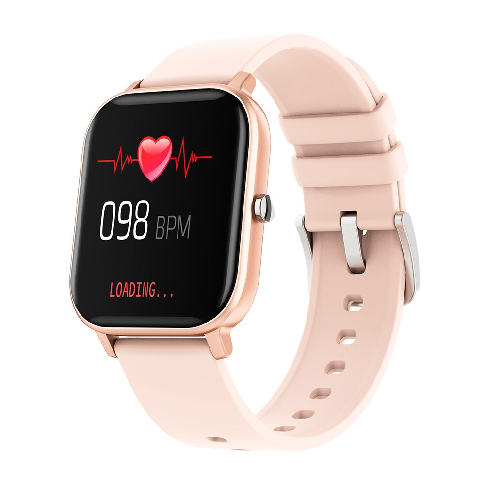 Colmi P8 1.4 Inch Slimme Horloge Mannen Full Touch Fitness Tracker Bloeddruk Smart Klok Vrouwen Gts Smartwatch Voor Xiaomi: Rose gold