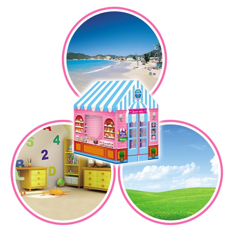 Tenda per bambini Princess Prince Play House bambini Playhouse Indoor portatile pieghevole Teepee tende giocattolo all'aperto per bambini
