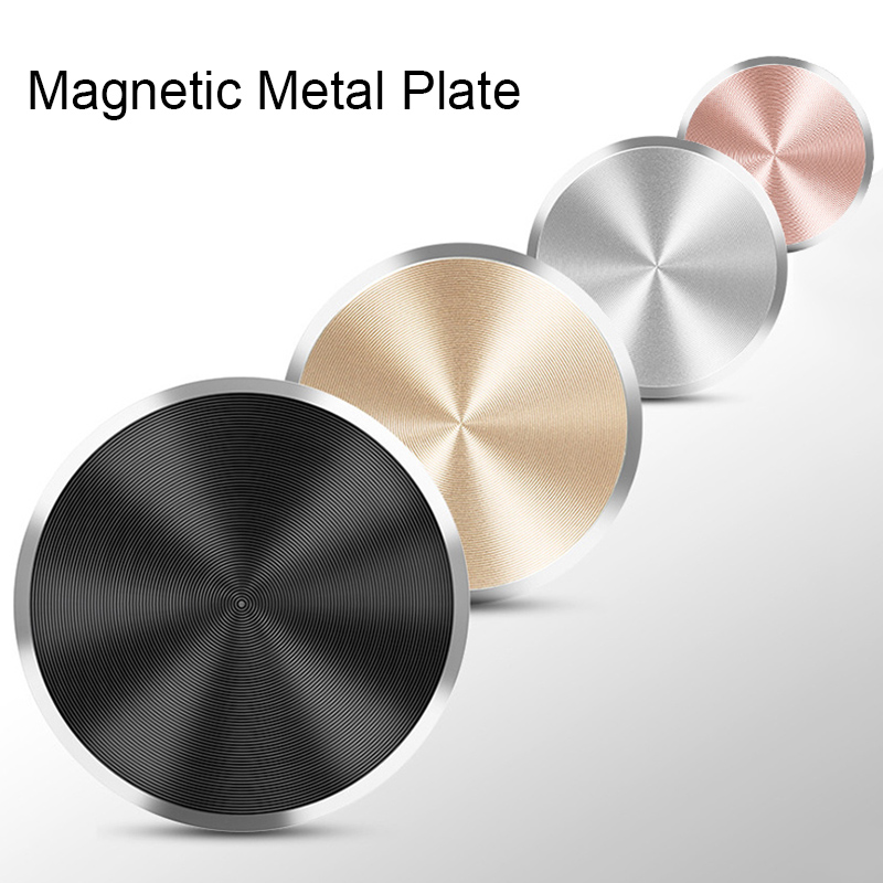 Disco de placa de Metal de rosca para soporte de teléfono para coche con imán de hierro adhesivo de hoja para soporte magnético de teléfono móvil soporte de coche