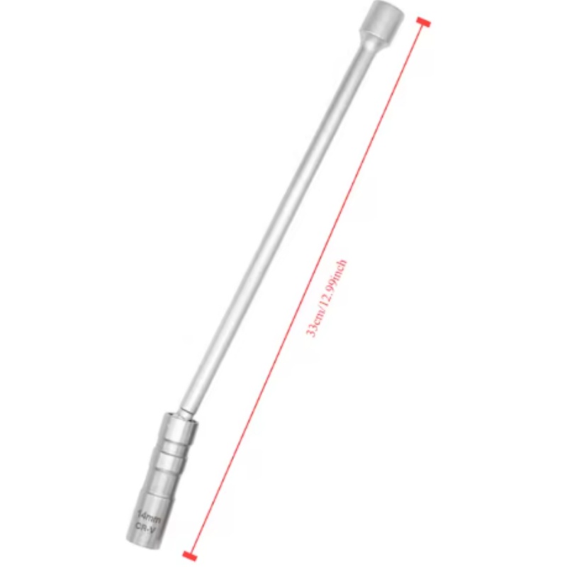14mm verktyg för borttagning av tändstift, skiftnyckel, magnetisk hylsa, 3/8- tums 12-- punkts vridbar ljusnyckel 16mm 16mm magnetiska utdragbara tändstift: Reste sig