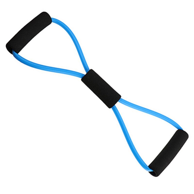 lastic bandes résistance corde Yoga 8 mot poitrine extenseur en caoutchouc tube tirer corde gymnastique Fitness entraînement musculaire: Bleu