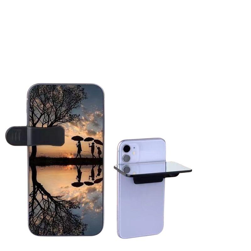 Adjustable Smartphone Camera Mirror Reflection Clip HD Glass Reflection Mirror For Outdoor Travel Phones Photography Shooting