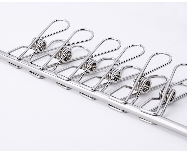 Sainwin roestvrijstalen wasknijpers, handdoekklemmen, sokkenklemmen, broekklemmen, kledingklemmen, ondergoedklemmen, kleine metalen clips voor hangers.