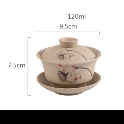 Chinese traditions gai wan tea set Bone China Tea Sets Dehua gaiwan tea porcelain pot set for travel Beautiful and easy kettle: 2