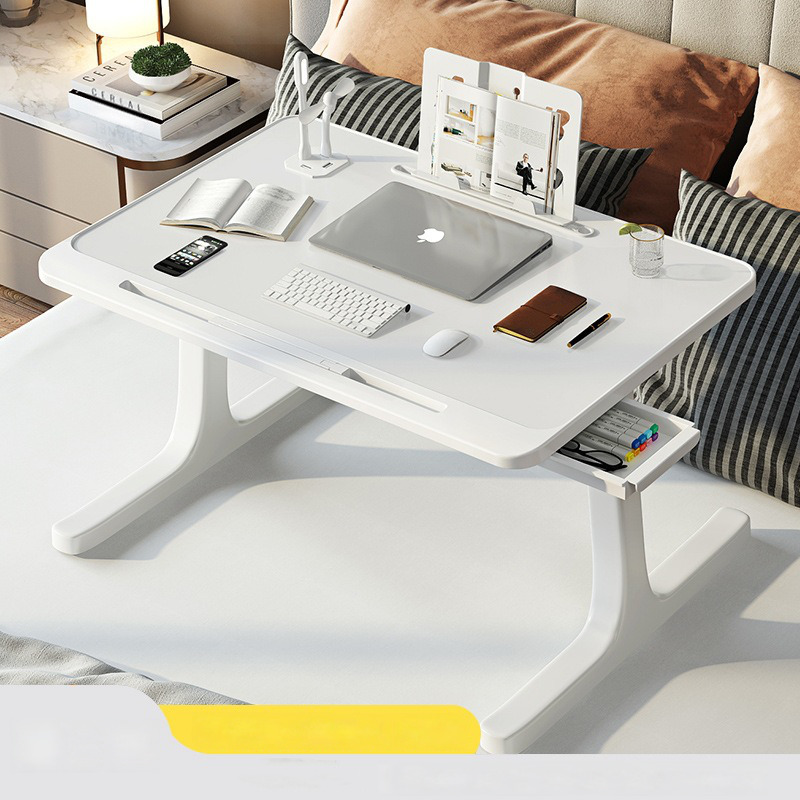 Chevet pliable ascenseur ordinateur bureau lit petite table rechargeable mise à niveau multifonctionnelle table d'étude dortoir facile ordinateur portable Des: kaki foncé