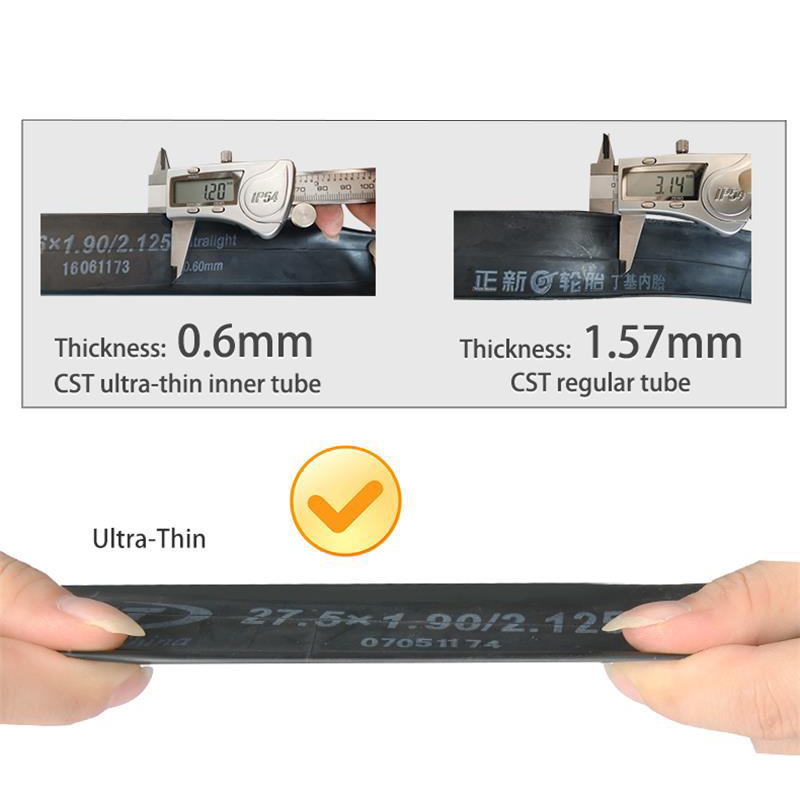 2PCS CST Bike Ultra-Light Inner Tube 26/27.5/29/700c For MTB Road Bike Tyre Butyl Rubber Competition Grade Bicycle Interior Tire