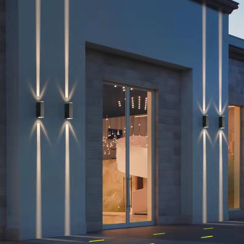 6W 10W 20W Outdoor Led Wandlampen Up En Down Smalle Beam Cob Aluminium Wandkandelaars Veranda licht Tuin Waterdicht Spotlight