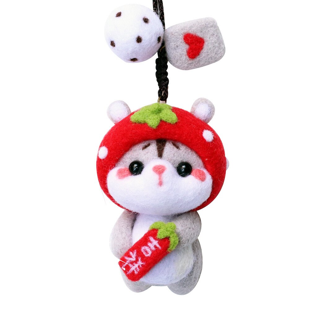 Wool Felt Poke Music Handmade DIYmaterial Package Lanyard Series Combination English The Instructions Wool Felt Material Package: 04