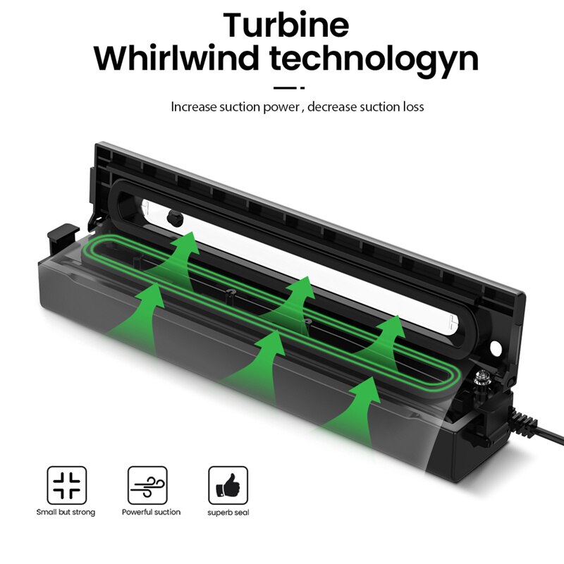 220V/110V Vacuum Sealer Machine Automatic Food Sealer Home Kitchen Food Savers Dry Moist Modes Vacuum Packing Machine