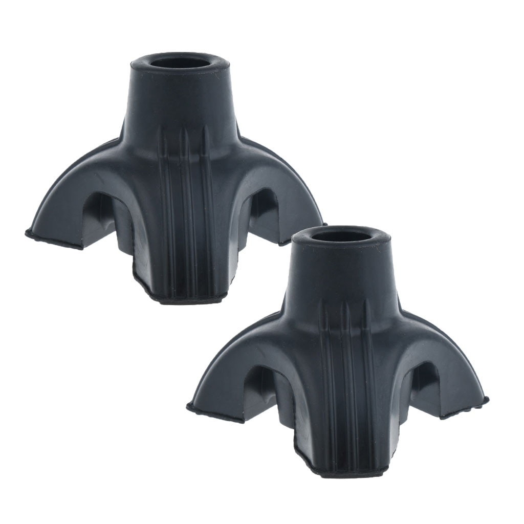 2 Pieces Walking Stick Tips End, Tripod Rubber Crutch & Walker Tips & Leg Tips Caps Cover - 5/8 inch
