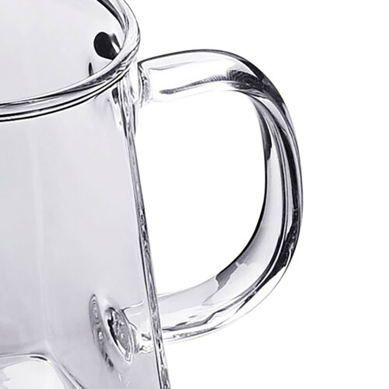 350ml 550ml Glass Square Teapot High Temperature Resistant Loose Leaf Flower Tea Coffee Pot Stainless Steel Infuser Filter