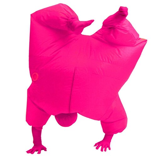 Adult Chub Suit Inflatable Blow Up Color Full Body Costume Jumpsuit 5 colors: Pink