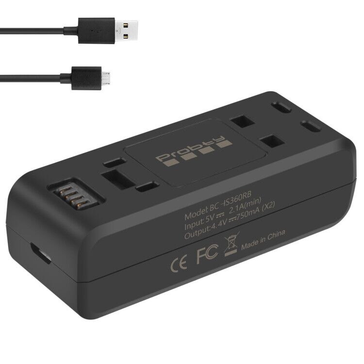 til insta 360 en  r 1300 mah batteri eller hurtiglader til insta 360 r kameratilbehør