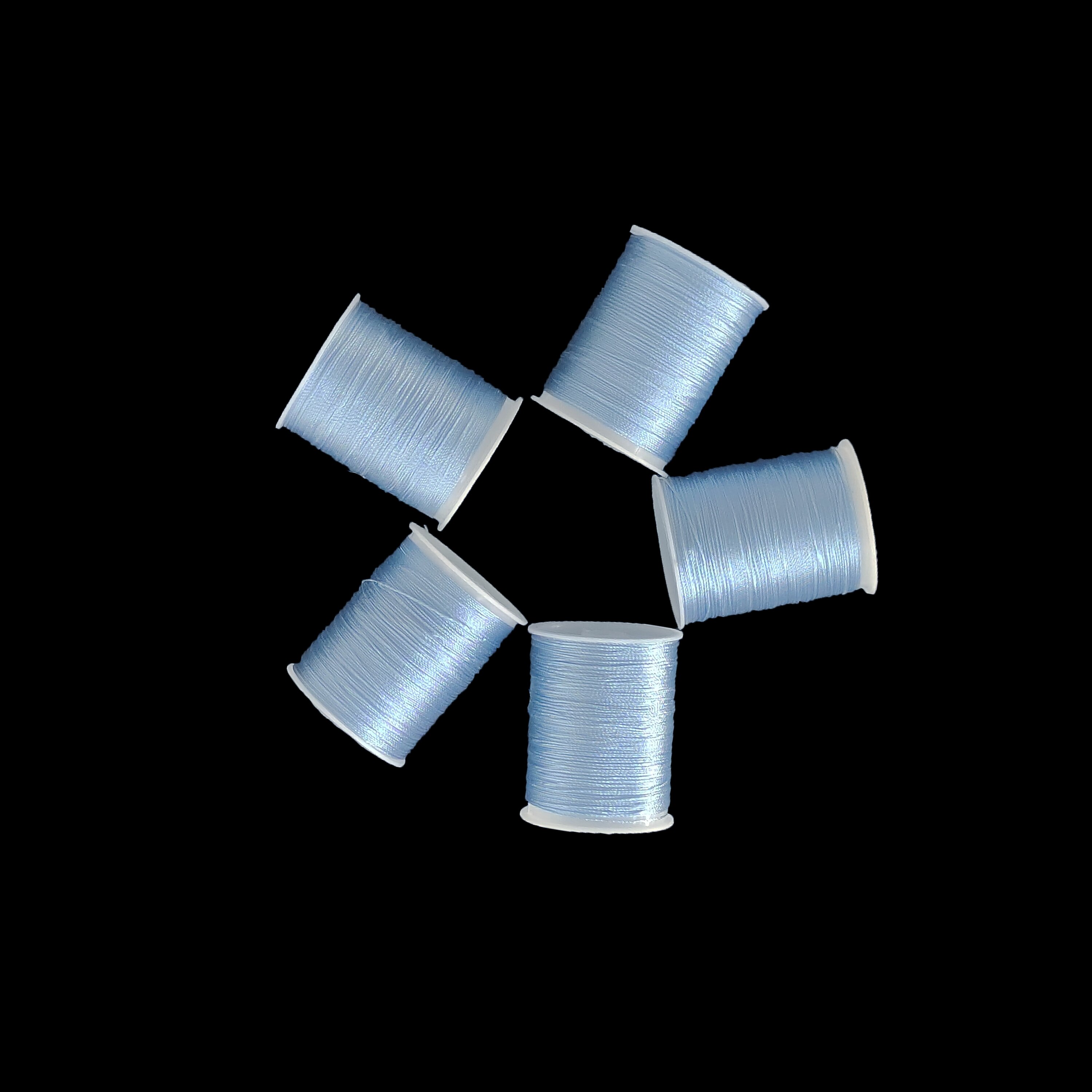 Metall draht nicht verblassen fest kreuz stich bunte seidenfaden perlen hand seil schmuck zubehör nähgarn: light blue 1pcs