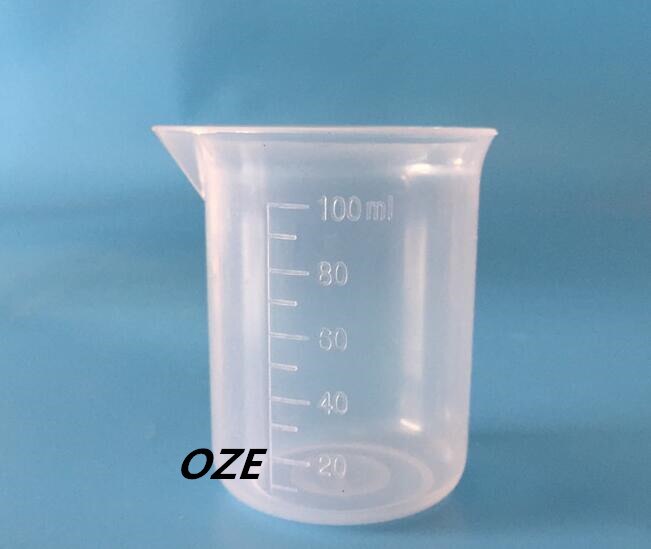 2 STKS 100 mL/250 ML Capaciteit Maatbeker Laboratorium Set Polypropyleen Beaker