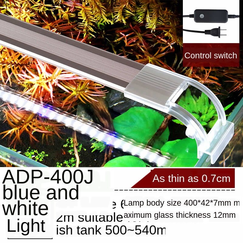 Aquarium led beleuchtung led gepflanzt aquarium beleuchtung aquarium lampe Gras Lampe Stroh tank lampwaterproof beleuchtung volle spektrum: 6.5W For50-54cm Tank