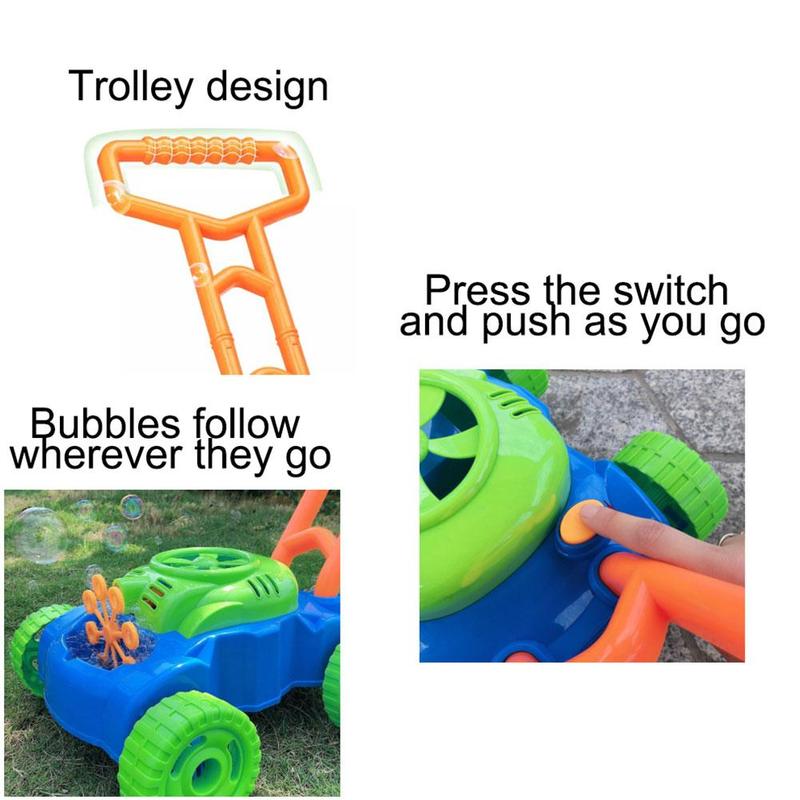 Kreative Blase Maschine Hause Garten Interaktive Hand Schieben Maschine Automatische Outdoor Baby Auto Gebläse Blase Maker Zu R9K2