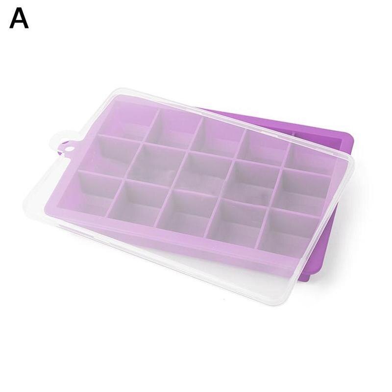 15/24 rooster ijsblokjes siliconen mal ijsblokjesvorm ijs fruitcocktail ijsdrankje ijsblokjesmaker diy ijsblokjes klein  w7 r 3: Paars