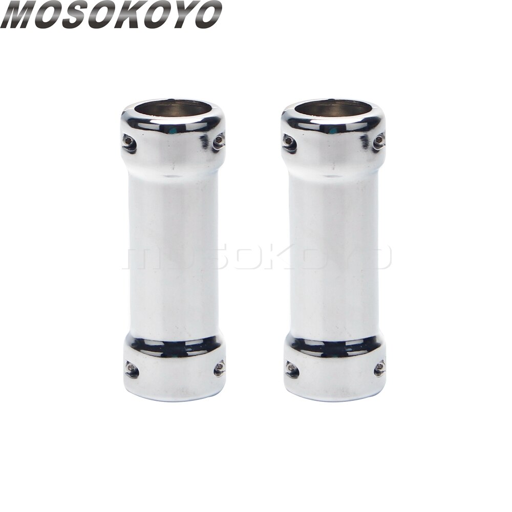 Chrome Motorcycle Highway Bar Switchback Driving Light White Amber LED 1.25'' Crash Bars For Yamaha Harley Touring Universal