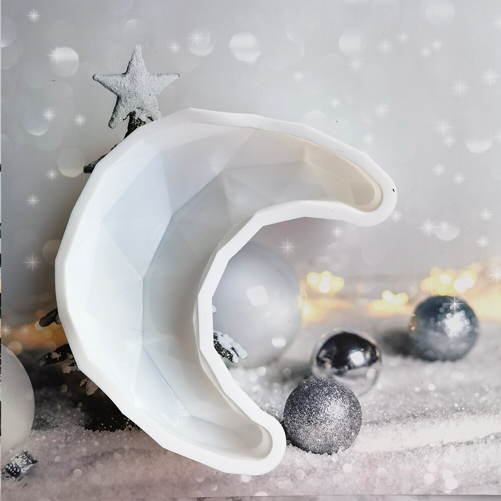 Crescent Moon Shape Silicone Cake Mold Pan Crescent Moonlight Sonata Mousse Cake Bread Pizza Baking Mold Kitchen Bakeware Tools