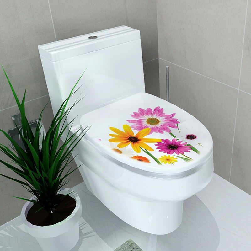 Realistyczne naklejki na toaletę strona główna dekoracje łazienkowe WC ubikacja plakaty pcv kreskówka ścienna Mural DIY kreatywne naklejki ozdobne 14 stylów: 10