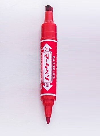 Permanent marker Indelible Waterproof Pens Dual Side Writing two side smooth writing logistics WSPM-502