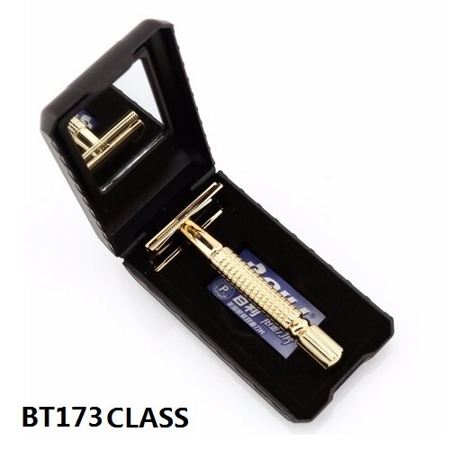 BAILI Double Edge Safety Razor Silvery Golden safety razor Alloy razor come with box 1 SET/LOT