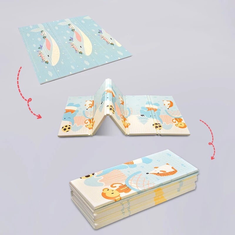 Orzbow – tapis de jeu pliant pour bébé, tapis épais pour activités de Surface, jouets éducatifs pour enfants à partir de 0