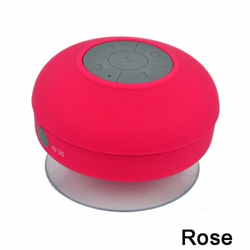 Bluetooth Speaker Draagbare Mini Draadloze Waterdichte Douche Luidsprekers Voor Telefoon MP3 Bluetooth Ontvanger Hand Gratis Auto Speaker: Rood