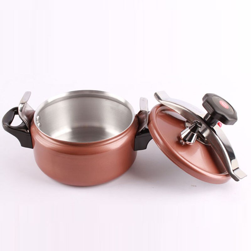 Betohe 18cm tryckkokare i aluminium 2l/3l explosionssäker gryta utomhus campingkärl högtryckskokare