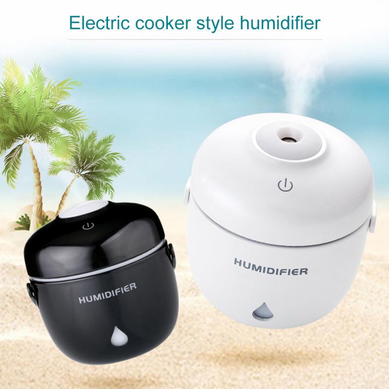 Riskoger luftfugter æterisk olie diffuser aromalampe aromaterapi led natlys usb elektrisk aroma diffuser