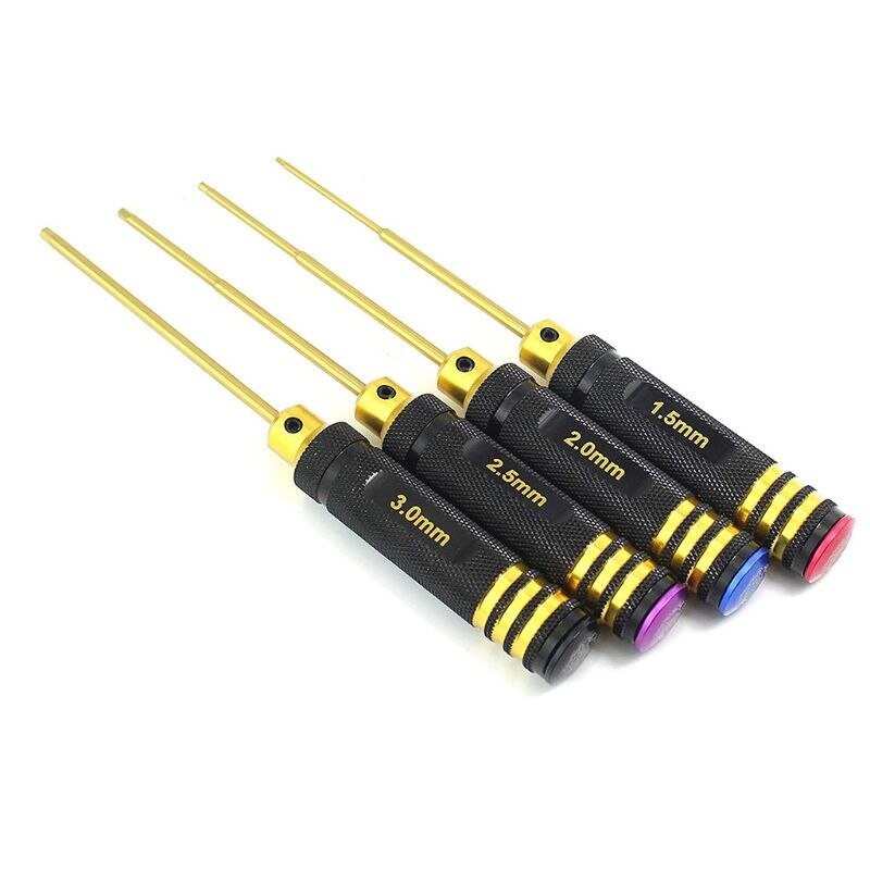 4 Pcs Hex Screw Drivers Set Titanium Alloy Repair Tools Kit for RC Helicopter