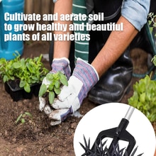 Soil Turning Tool Lawn Ripper Garden Ripper Aerator Rotary Cultivator Ripper Artifact Landscaping and Garden Care Reclamation To
