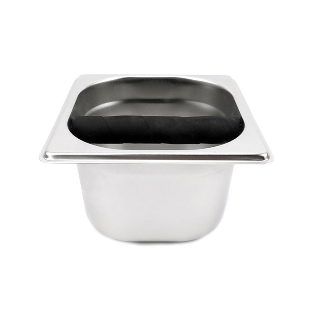 Stainless Steel Trash Can Coffee Knock Box Espresso Grounds Container Residue For Barista Coffee Residue Bucket Grind Waste