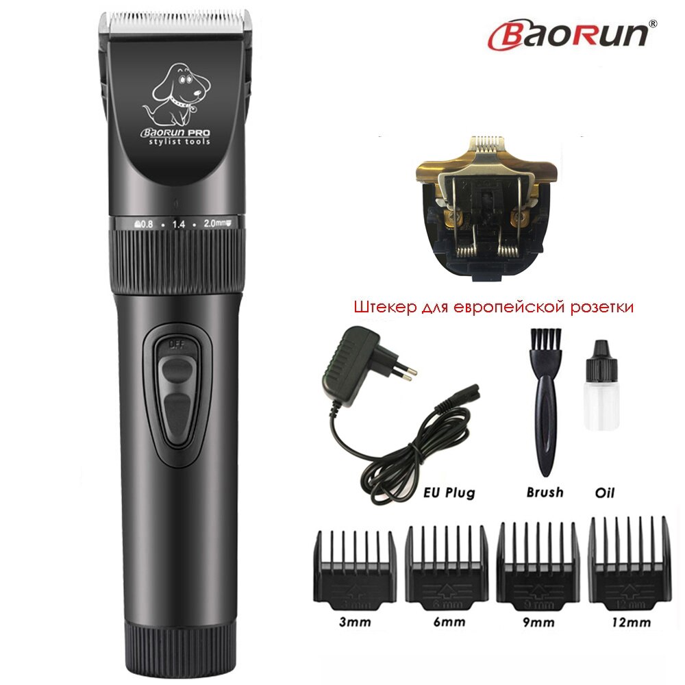 BaoRun Professinal Electric Pet Clipper Dog Hair Clippers Grooming Machine For Dogs Cat Cordless Trimmer Shaver Pets Haircut Kit: Add K Blade