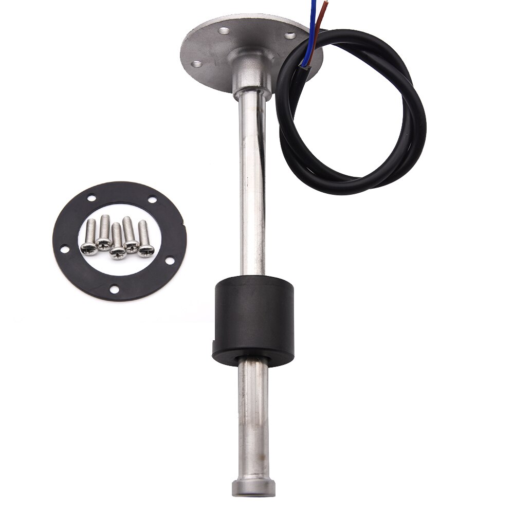 52Mm Auto Meters Water Niveau Sensor 125/150/200/225/300/500Mm Fit water Tank Niveau Indicator Meter 0-190ohm Met Rode Backlight