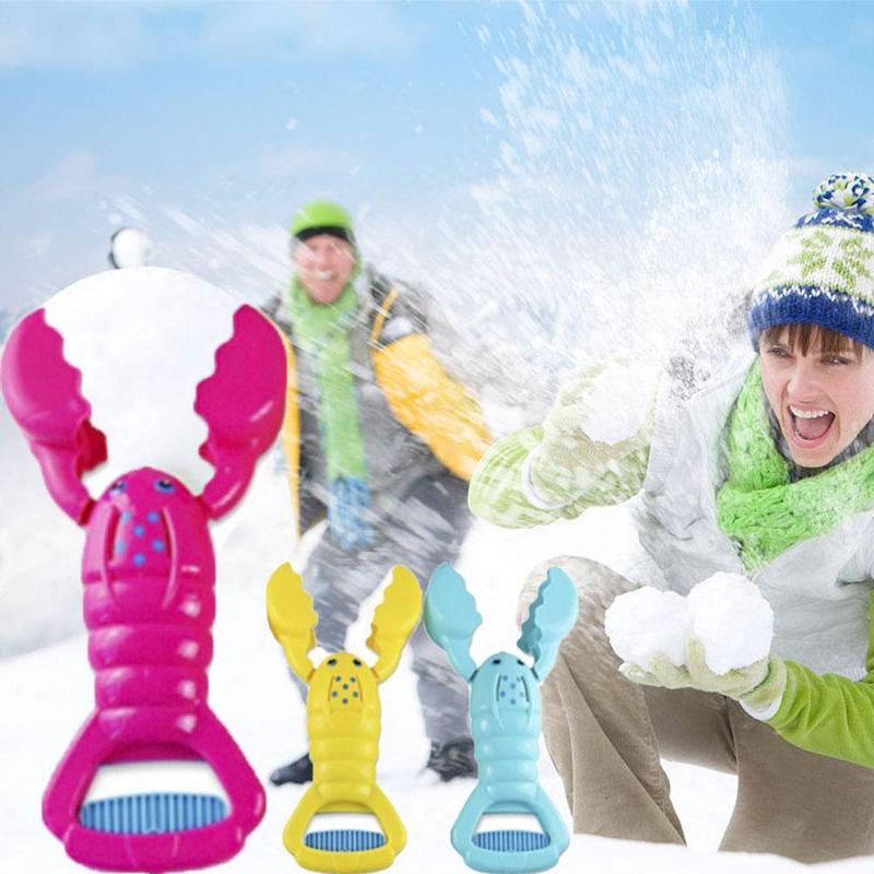 Winter Plastic Snowball Maker Clip Kids Outdoor Sand Duck Mold For Children Fight Toys Ball Snowman Toy Clip