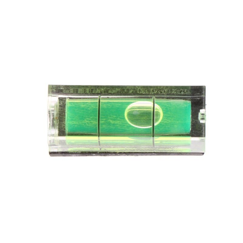 Mini spiritus boble niveau billede hængende måleværktøj med magnetstribe 29 x 11 x 10mm: Grøn