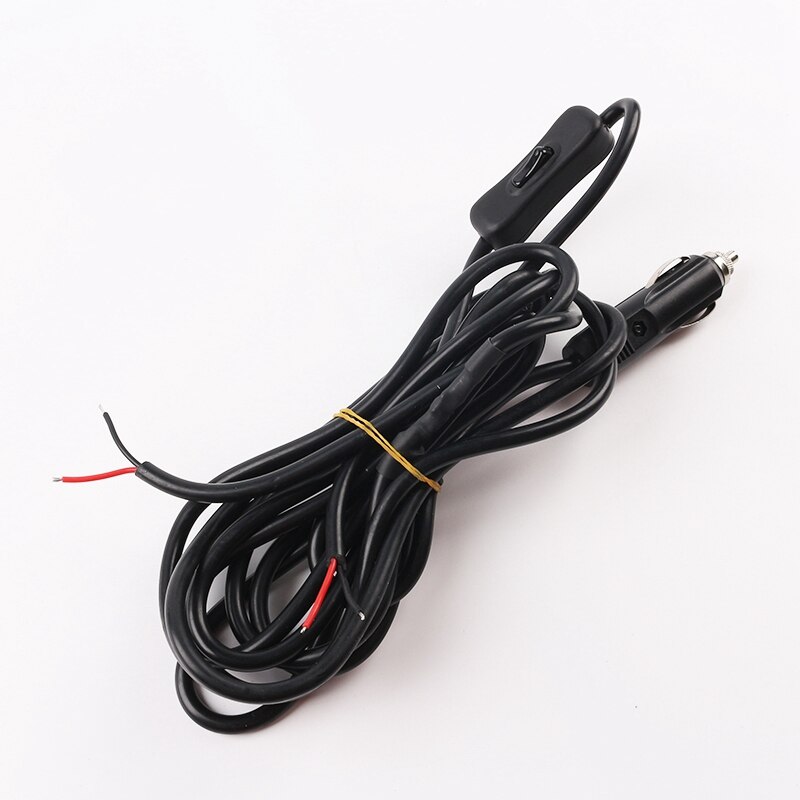 12V Cigar Lighter Socket Connector with On/Off Toggle Switch and 2 Connectors Modified Car Wiring Harness