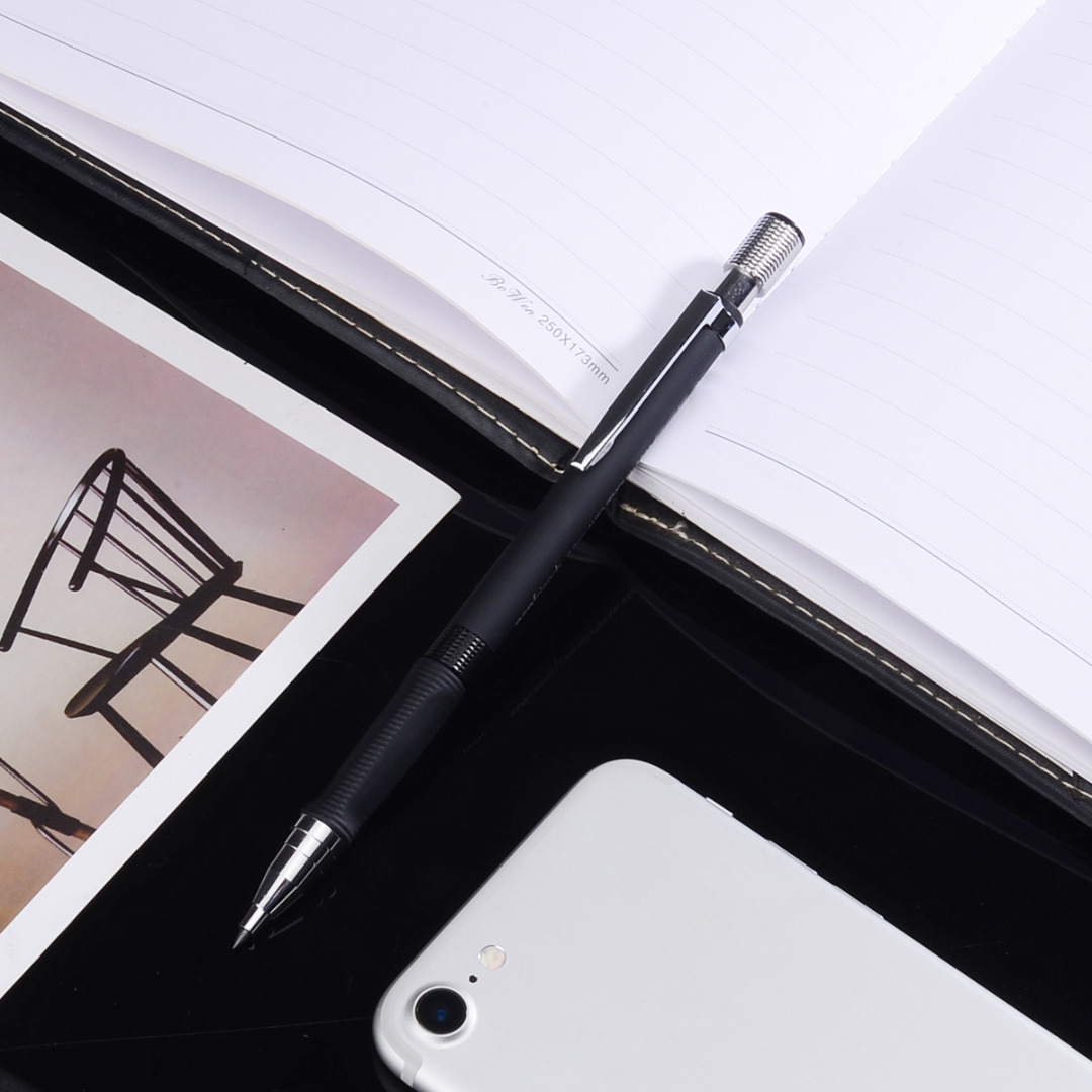 5 stücke 2B Mechanische Bleistift 2mm Metall Blei Halfter Stift Automatische Entwurf Zeichnung Bleistift Kunst Werkzeug Für Technische Zeichnung schwarz/Blau