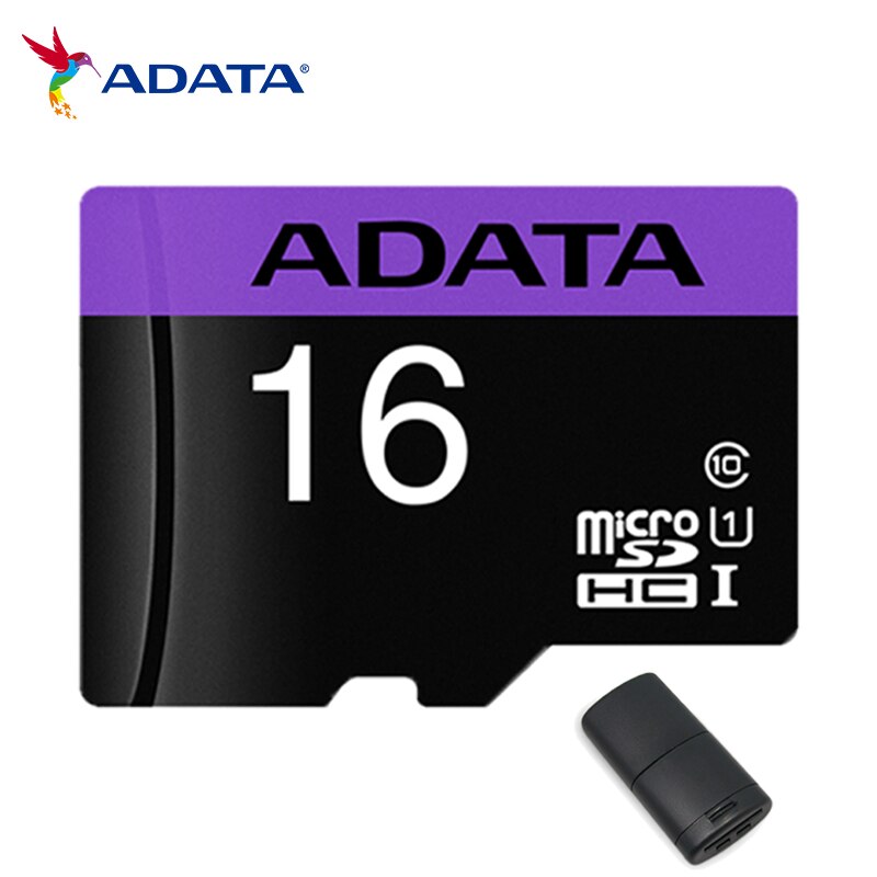 Adata Sdxc Sdhc 16Gb 32Gb 64Gb Class 10 Uhs Ik Geheugenkaart Microsd Tf Flash Card storage Card Voor Telefoon: 16G Card Reader