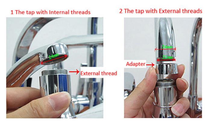 LED Light Glow Temperature Sensor For Kitchen Vessel Sink Mixer Faucet Water Tap