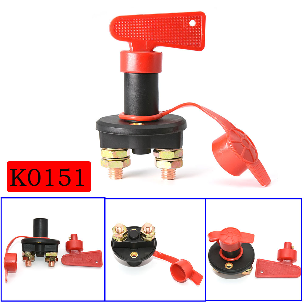 300A 12V-32V Auto Car Rotary Power Switch Vehicle Modify Isolator Disconnector Truck Boat Cut Off Battery Main Kill Switch: Blue
