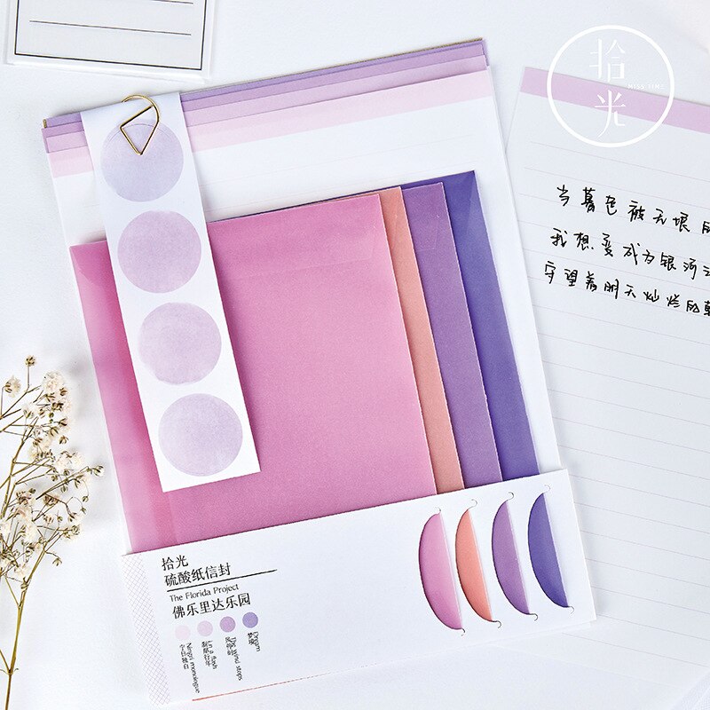 Envelope Set Ins Series Literature Art Decoration Message Card Letter Stationary Storage Paper