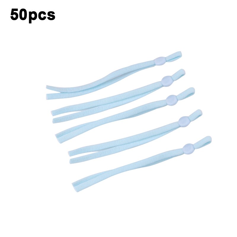 30 pièces masque plat élastique bande en caoutchouc corde oreille pendaison corde réglable bricolage doux noir blanc élastique couture masque artisanat accessoires: 18