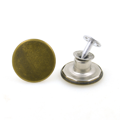 Komen 10 Sets/partij 17Mm Brons Mode Metalen Jeans Knop Schacht Knop Voor Kledingstuk Broek Naaien Kleding Accseeories Handgemaakte: NO 066